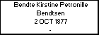 Bendte Kirstine Petronille Bendtsen