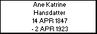 Ane Katrine Hansdatter