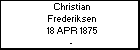 Christian Frederiksen