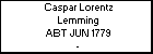 Caspar Lorentz Lemming