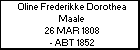 Oline Frederikke Dorothea Maale