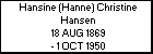 Hansine (Hanne) Christine Hansen