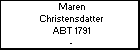 Maren Christensdatter