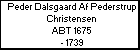 Peder Dalsgaard Af Pederstrup Christensen